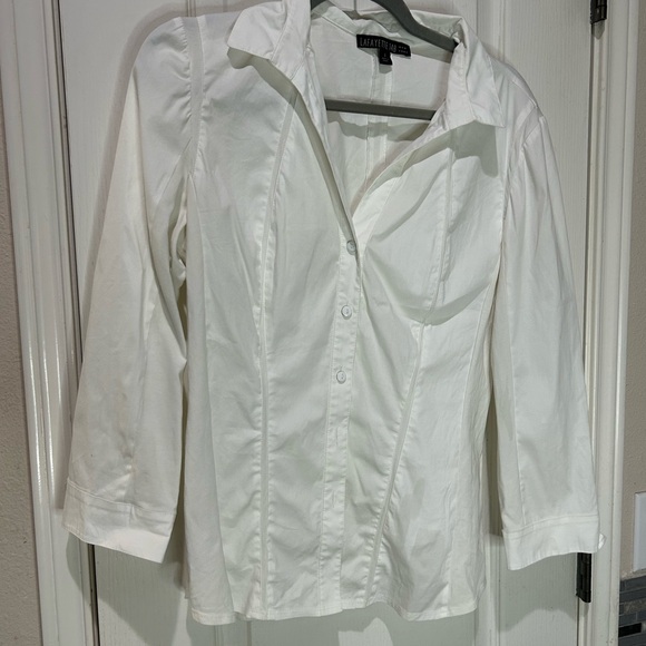 Lafayette 148 New York Tops - Lafayette 148 New York Ivory Blouse